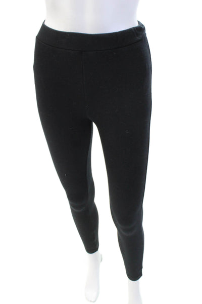 Naadam Womens Pull On High Rise Leggings Black Cotton Size Extra Small
