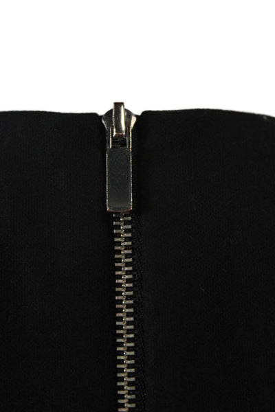 Elizabeth and James Womens Halter Neckline Racerback Crop Top Black Size XS
