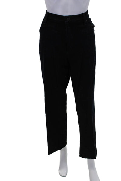 C of H Los Angeles Womens Cotton Zip Button Straight Leg Jeans Black Size EUR 38