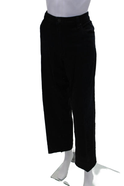 C of H Los Angeles Womens Cotton Zip Button Straight Leg Jeans Black Size EUR 38