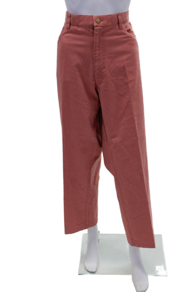 J. Mclaughlin Womens Zip Button Lined Straight Leg Casual Pants Pink Size EUR 40