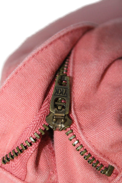J. Mclaughlin Womens Zip Button Lined Straight Leg Casual Pants Pink Size EUR 40