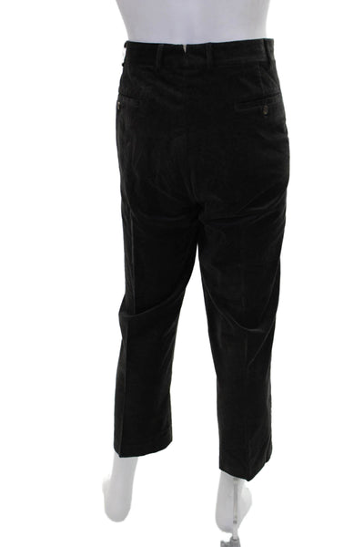 J. Mclaughlin Mens Wool Zip Button Straight Leg Corduroy Pants Green Size EUR 40