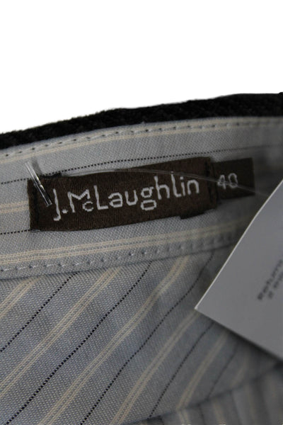 J. Mclaughlin Mens Wool Zip Button Straight Leg Corduroy Pants Green Size EUR 40