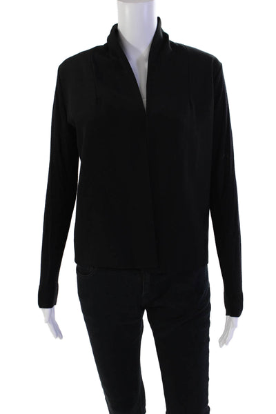 Ted Baker London Womens Long Sleeve Open Front Light Jacket Black Size 1