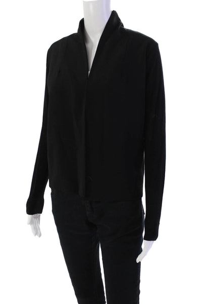 Ted Baker London Womens Long Sleeve Open Front Light Jacket Black Size 1