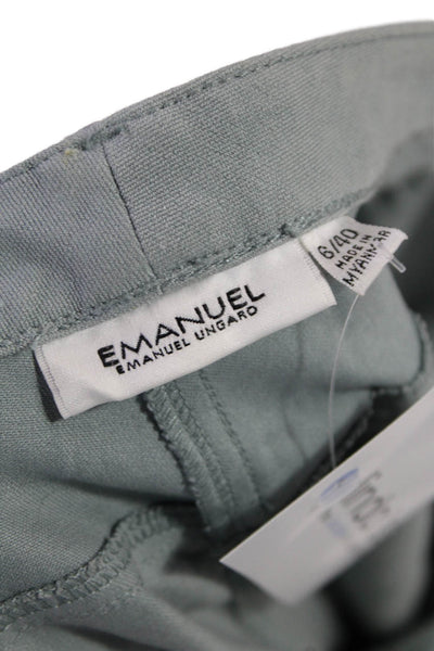 Emanuel Emanuel Ungaro Womens Cotton 5 Pocket Straight Leg Jeans Gray Size 6/40