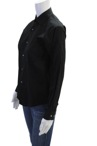 Michael Kors Boys Long Sleeves Collared Cotton Button Up Shirt Black Size 14