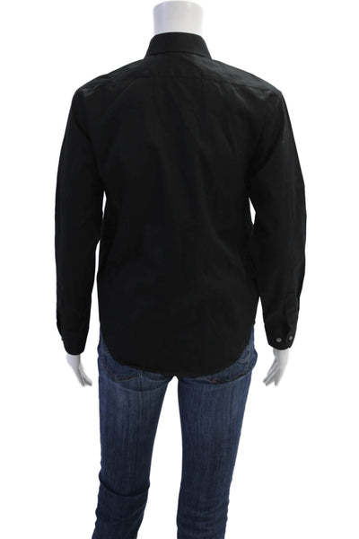 Michael Kors Boys Long Sleeves Collared Cotton Button Up Shirt Black Size 14