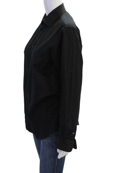 Michael Kors Boys Collared Long Sleeves Button Up Shirt Black Size 20