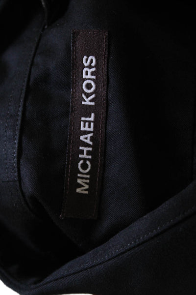 Michael Kors Boys Collared Long Sleeves Button Up Shirt Black Size 20