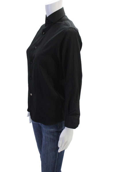 Luchiano Visconti Boys Collared Long Sleeves Button Up Dress Shirt Black Size 12
