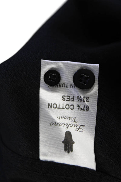 Luchiano Visconti Boys Collared Long Sleeves Button Up Dress Shirt Black Size 12