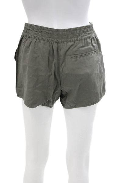 Joie Womens Stretch Pull-On High-Waisted Casual Shorts Green Size XS