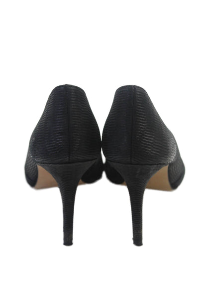 Vince Camuto Womens Suede Pointed Toe Solid Pumps Black Size 7