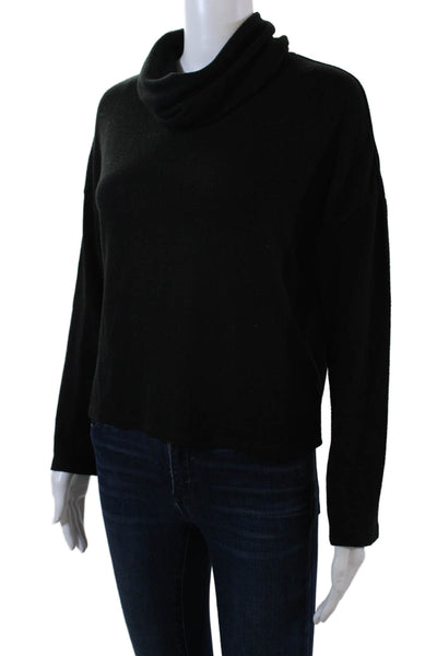 Z Supply Womens Cotton Long Sleeve Turtleneck Pullover Knit Sweater Black Size X