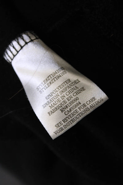 Z Supply Womens Cotton Long Sleeve Turtleneck Pullover Knit Sweater Black Size X