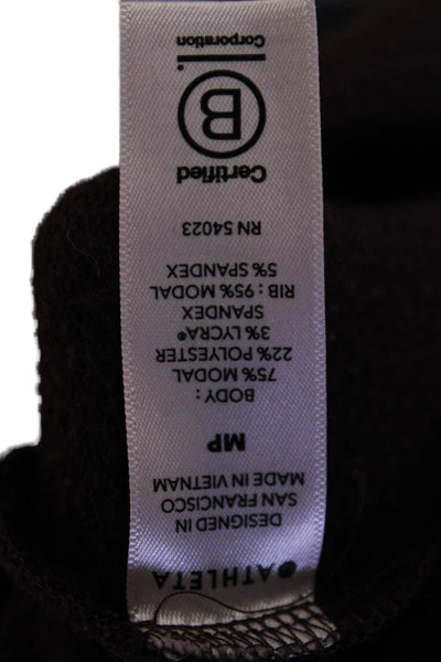 Athleta Womens Long Sleeve Scoop Neck Oversized Sweatshirt Purple Size PM