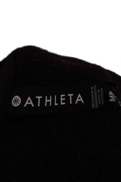 Athleta Womens Long Sleeve Scoop Neck Oversized Sweatshirt Purple Size PM