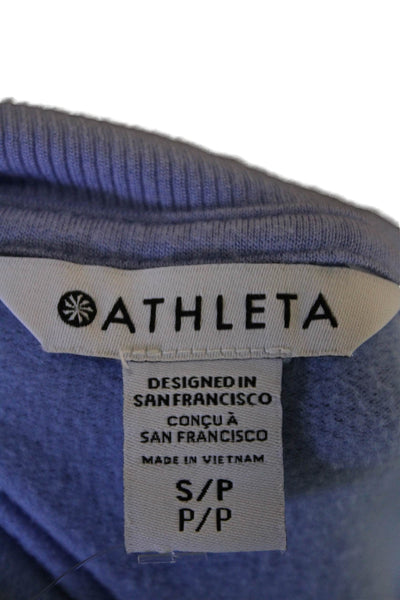 Athleta Womens Long Sleeve Scoop Neck Oversized Sweater Purple Size Small