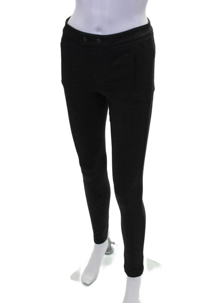 Vince Womens Snap Closure Zip Pocket Skinny Jeggings Dark Gray Size 0