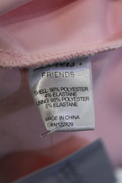 Lovers + Friends Womens V Neck Sleeveless A Line Dress Pink Size S