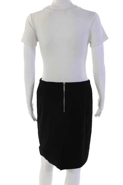 Michael Michael Kors Women's Hook Closure Slit Hem Mini Skirt Black Size 10