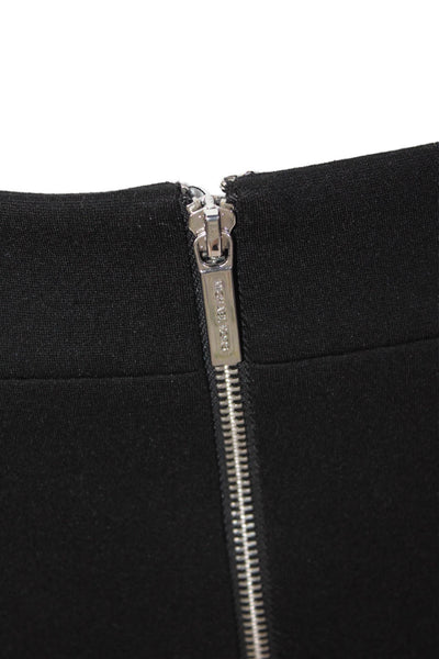Michael Michael Kors Women's Hook Closure Slit Hem Mini Skirt Black Size 10