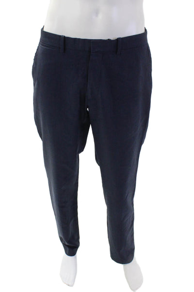 Theory Mens Wool Five Pocket Mid-Rise Slim Fit Pants Trousers Navy Size 33