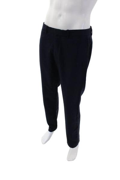 Theory Mens Wool Five Pocket Mid-Rise Slim Fit Pants Trousers Navy Size 33