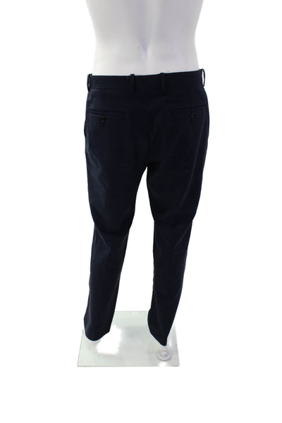 Theory Mens Wool Five Pocket Mid-Rise Slim Fit Pants Trousers Navy Size 33