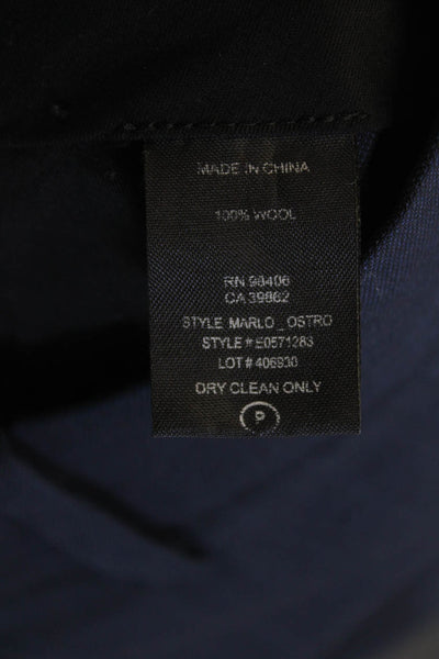 Theory Mens Wool Five Pocket Mid-Rise Slim Fit Pants Trousers Navy Size 33