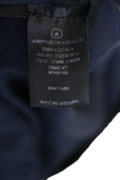 Theory Mens Wool Five Pocket Mid-Rise Slim Fit Pants Trousers Navy Size 33