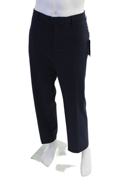 Michael Kors Mens Classic Fit Marvin Dress Pants Navy Blue Size 38X30