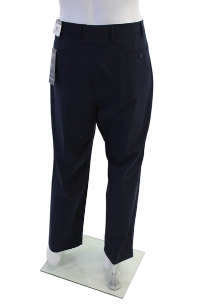 Michael Kors Mens Classic Fit Marvin Dress Pants Navy Blue Size 38X30
