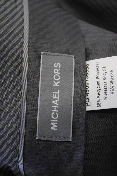 Michael Kors Mens Classic Fit Marvin Dress Pants Navy Blue Size 38X30
