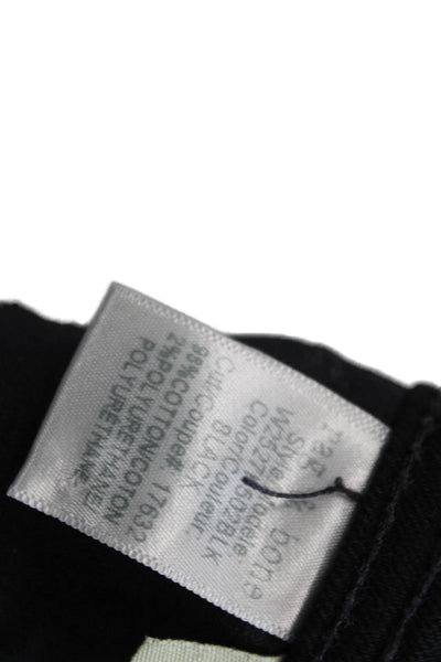 Rag & Bone Womens Textured Skinny Leg Tie Front Jeans Black Size EUR 29