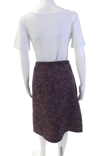 Calvin Klein Womens Zippered Straight Knee Length Skirt Pink Size 16W