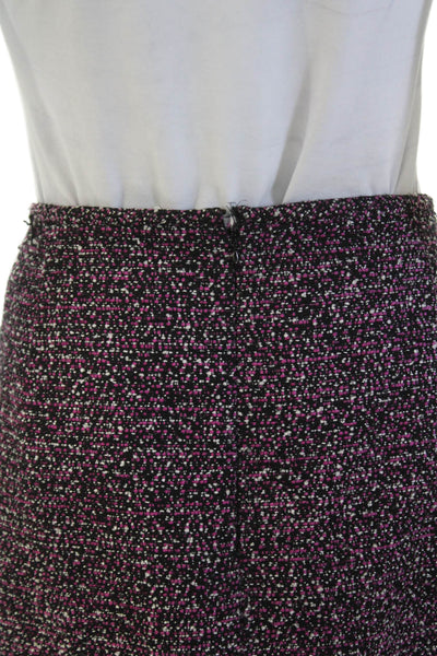 Calvin Klein Womens Zippered Straight Knee Length Skirt Pink Size 16W
