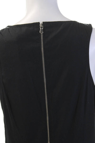 Marc By Marc Jacobs Womens Sleeveless Round Neck Eyelet Mini Dress Black Size XS