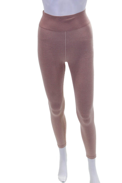 The Upside Womens Pull On High Rise Athletic Leggings Rose Pink Size 6