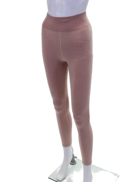 The Upside Womens Pull On High Rise Athletic Leggings Rose Pink Size 6