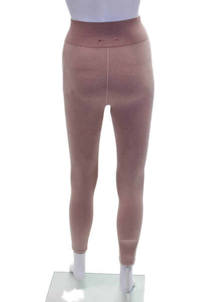 The Upside Womens Pull On High Rise Athletic Leggings Rose Pink Size 6