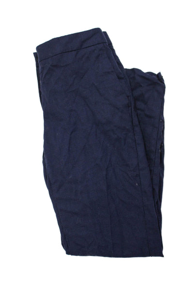 Paul Smith Mens Houndstooth Print Dress Pants Navy Blue Black Size EUR 40