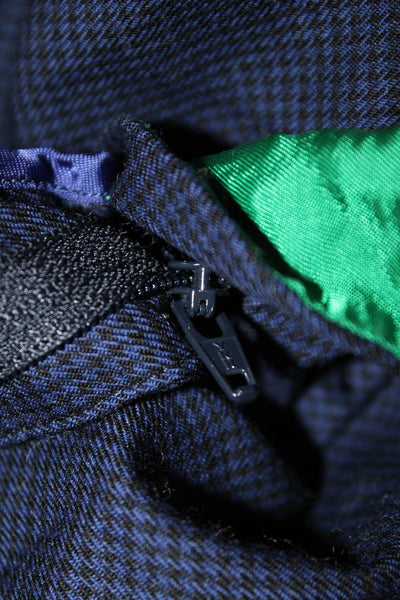 Paul Smith Mens Houndstooth Print Dress Pants Navy Blue Black Size EUR 40
