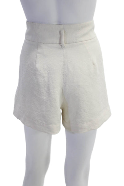 Wilfred Women's Paperbag Waist Pockets Pull-On Dress Shorts Beige Size 2