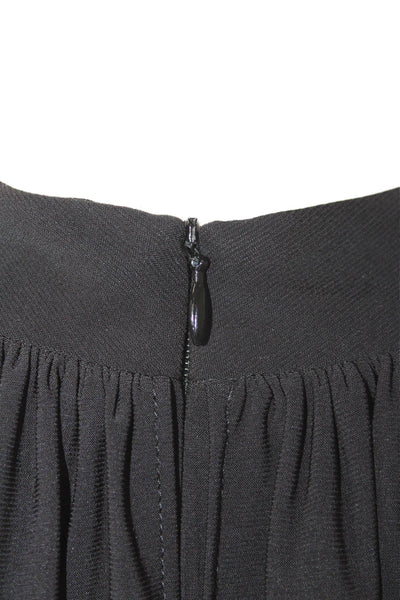 Vince Camuto Womens Sequined Halter Neck Sleeveless Mini Dress Black Size 8