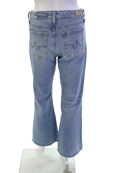 AG Women's Midrise Five Pocket Button Light Wash Bootcut Denim Pants Size 30