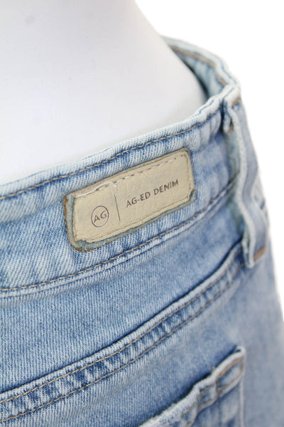 AG Women's Midrise Five Pocket Button Light Wash Bootcut Denim Pants Size 30