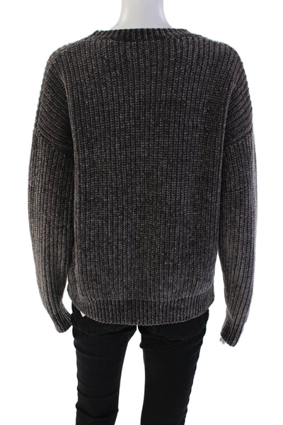 Ted Baker London Women's Round Neck Long Sleeves Pullover Sweater Gray Size 2